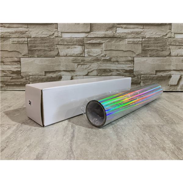 Amavinyl Holographic Vinyl Roll 12" x 6Ft Silver Iridescent for Cricut Home Décor Stickers Signs DIY