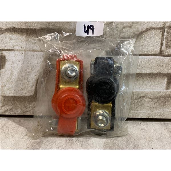 Car Battery Terminal Ends Connectors Positive Negative 2 Pcs