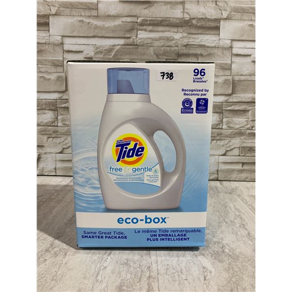 Tide Free & Gentle Eco-Box Laundry Soap 96 Loads