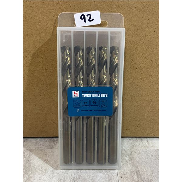Twist Drill Bit 9.5mm 5 Pack for Iron Stainless Steel Aluminum
