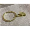 Image 4 : Gold Coloured Metal Curtain Rings With Drapery Clips