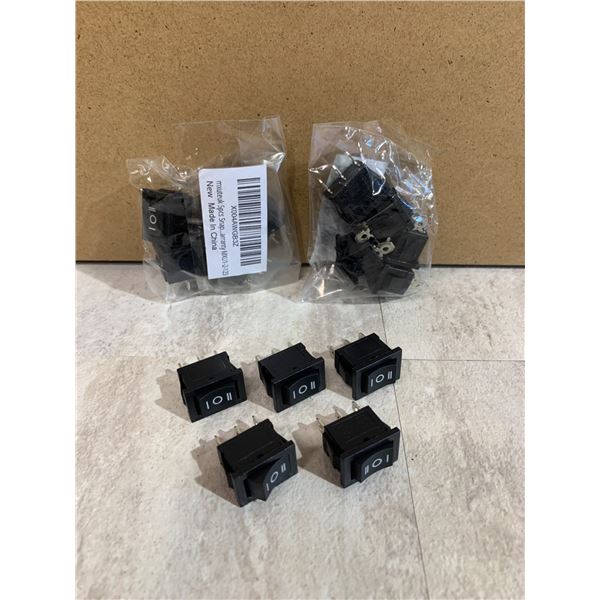 Lot of 3 Mxuteuk Snap in Momentary Boat RockerToggle Switch 3 Pin 5 Pcs Per Pack