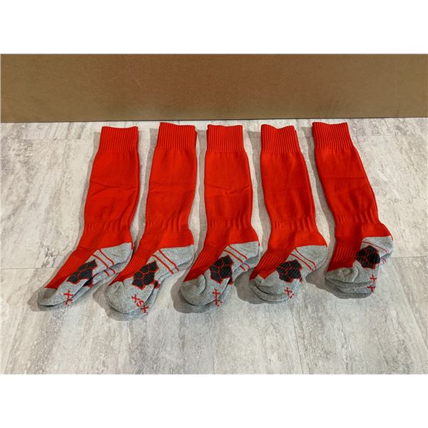 APTESOL - Youth Cushion Socks - 5 Pack Red - Extra Small - Girls