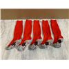 Image 1 : APTESOL - Youth Cushion Socks - 5 Pack Red - Extra Small - Girls