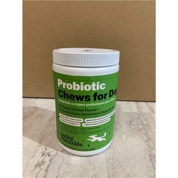 Deley Naturals Probiotic Chews for Dogs - All Natural Chicken Flavor - 480g