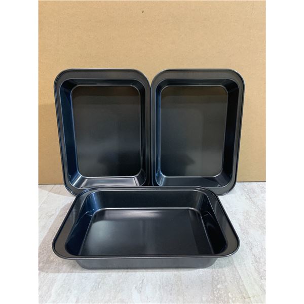 3 Pack of Lyellfe Rectangle Baking Pans = 13 x 9 inch