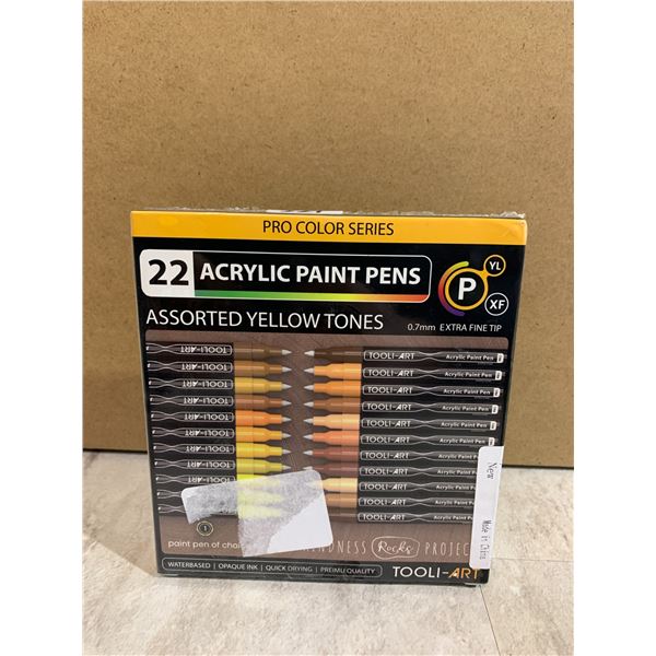 Pro Color Series - 22 Acrylic Paint Pens - Tool-Art