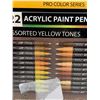 Image 2 : Pro Color Series - 22 Acrylic Paint Pens - Tool-Art