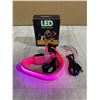 Image 1 : Light Up LED Dog Collar - Small - Pink