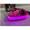 Image 2 : Light Up LED Dog Collar - Small - Pink
