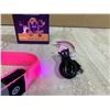 Image 4 : Light Up LED Dog Collar - Small - Pink