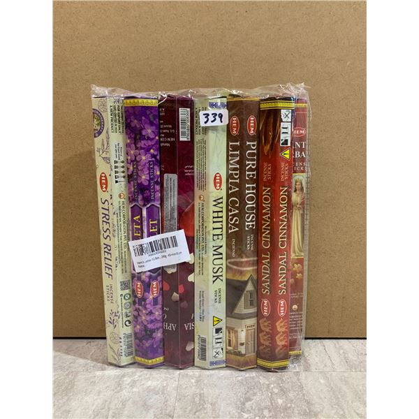 Hem Incense 12 Pack Assorted Scents 240g 45 Min Burn Time