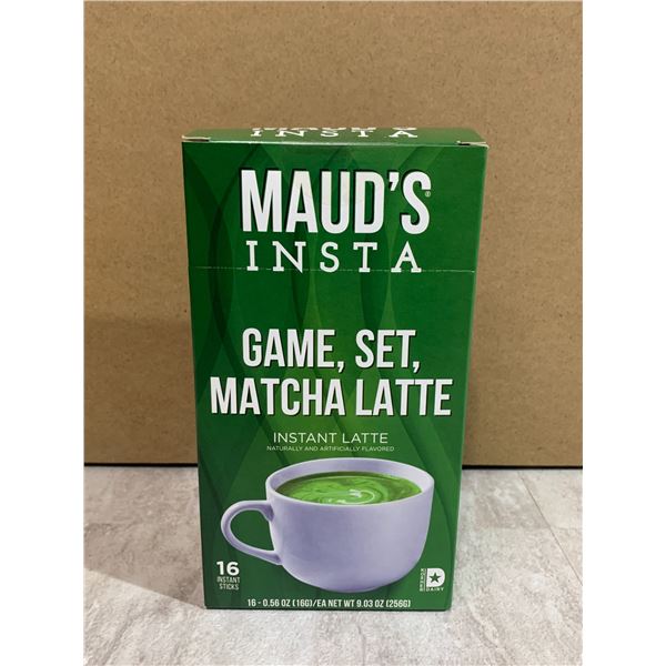 Maud's Insta Game Set Matcha Instant Latte 16 Pack BB Jan 2026