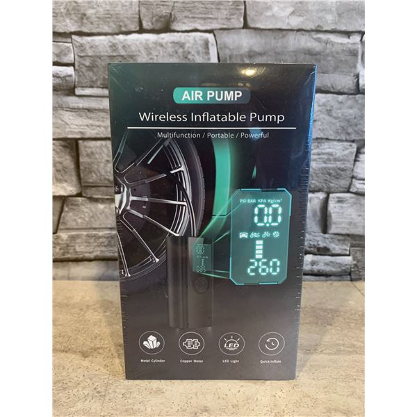 150PSI Wireless Multifunction Portable Tire Inflator for Cars/Bikes/Balls/etc - New