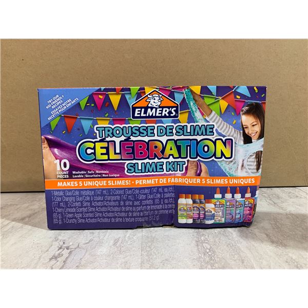 Elmer's Celebration Slimie Kit - 10 Count - Washable - Non Toxic