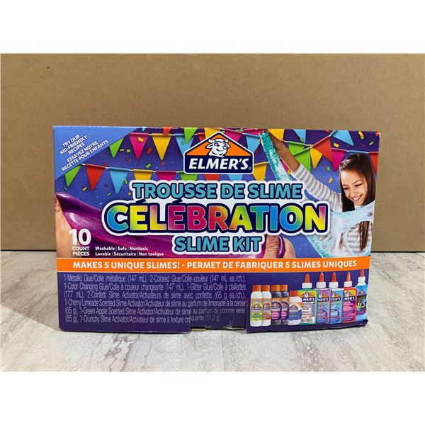 Elmer's Celebration Slimie Kit - 10 Count - Washable - Non Toxic