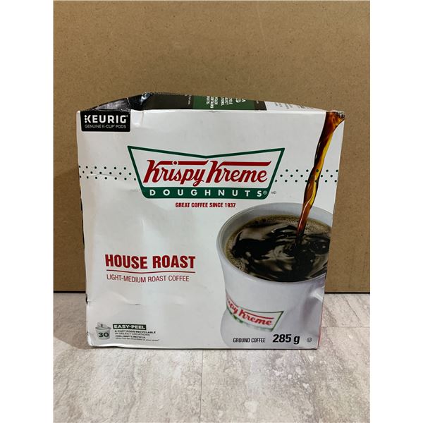 30 Ct Krispy Kreme Doughnuts House Roast - Medium Roast Coffee K-Cups