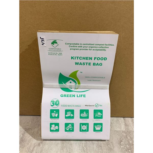30 Pack of Compostable Kitchen Food Waste Bags