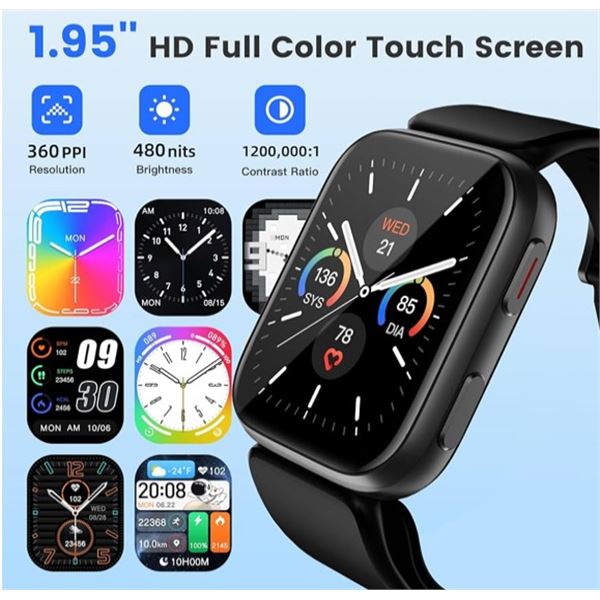 BP Doctor Smart Watch - 1.95 in Blood Pressure Smart Watch