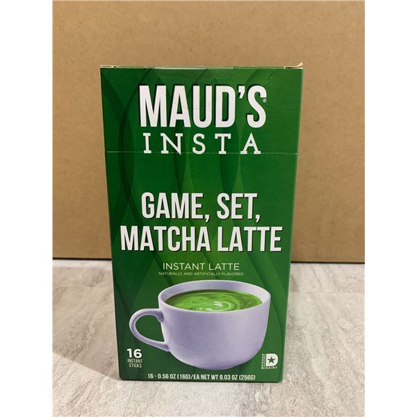 Maud's Insta Game Set Matcha Instant Latte 16 Pack BB Jan 2026