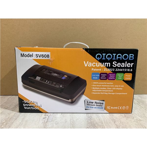 Qiqiaob 95Kpa Powerful Suction Vacuum Sealer Machine with LED Display & 10 Modes