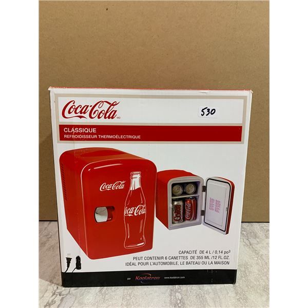 Coco Cola Classic Thermoelectric Cooler - Holds Up to 6 Cans
