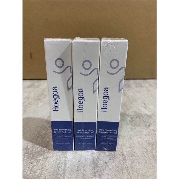 Lot of 3 Hoegoa Hair Nourishing Serum Roll-on