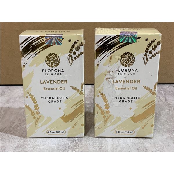 Lot of 2 Florona Skin God - Lavender Essential Oils - Therapeutic Grade