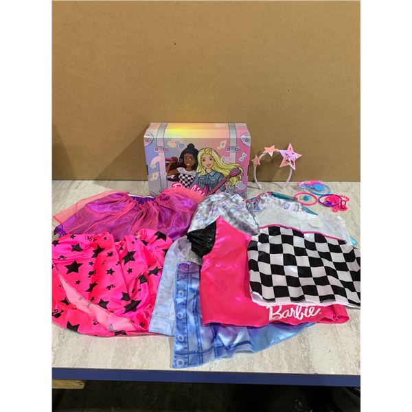 Barbie Just Play Dress Up Set -  3 Tops - 3 Skirts - 1 Headband Etc - 21 Pcs