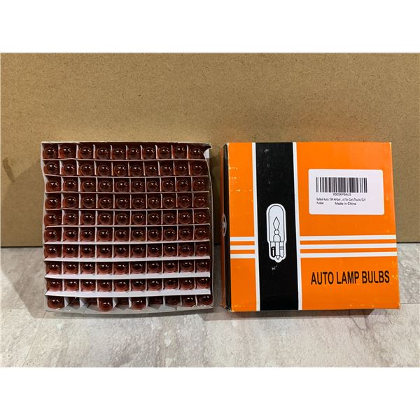 194 Amber Light Bulb 100 Pack - Automotive Break / Turn Signal Lights Etc
