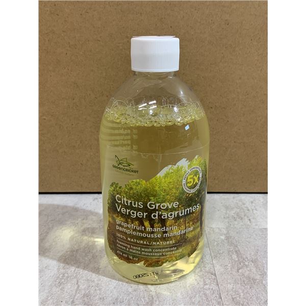GreenCricket Citrus Grove - Grapefruit Mandarin Foaming Hand Wash