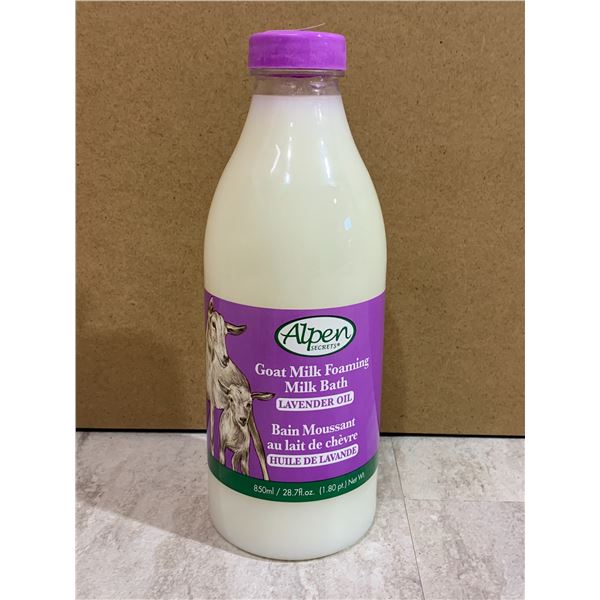 Alpen Secrets Goat Milk Foaming Milk Bath - Lavender Oil - 850ml