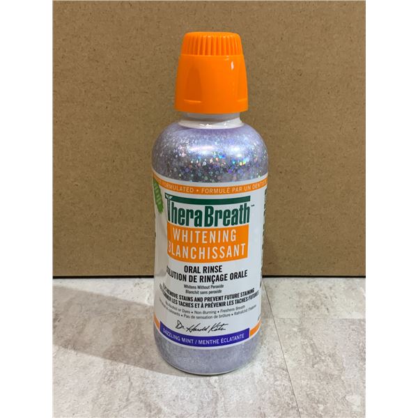 TheraBreath Whitening Oral Rinse - Dazzling Mint - 473ml