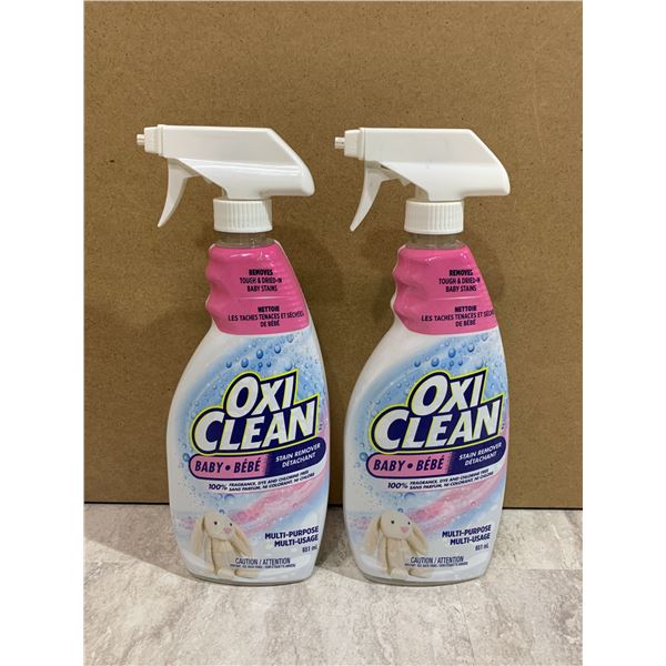 Lot of 2 OxiClean All-Purpose Baby Stain Remover Sprays (651ml) Fragrance-Free/Dye-Free