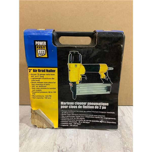 Powerfist 2 inch Air Brad Nailer - New - Old Stock