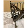 Image 10 : Vintage French Wrought Iron Firewood Holder
