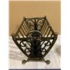 Image 2 : Vintage French Wrought Iron Firewood Holder