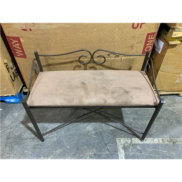 Adina Wrought Iron Bench - Victorian Inspired - Needs Cleaning