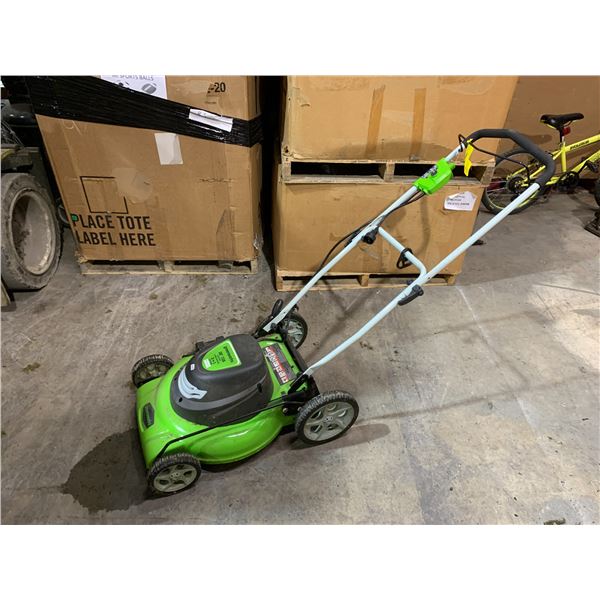 Greenworks 20-inch 12 Amp 3-in-1 Corded Electric Lawn Mower