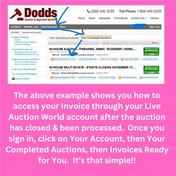 HOW TO ACCESS YOUR INVOICE