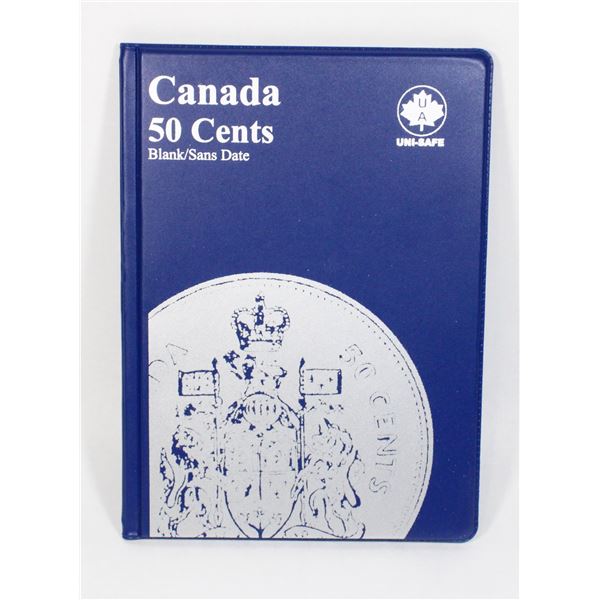 NEW UNI SAFE CANADA HALF DOLLAR COIN FOLDER