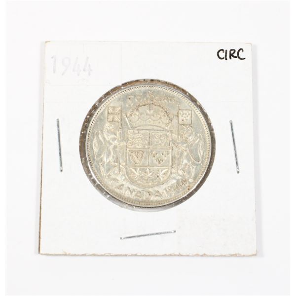 1944 CANADIAN HALF DOLLAR .3 OZ SILVER