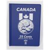 Image 1 : NEW UNI SAFE CANADA .25 CENT COIN FOLDER
