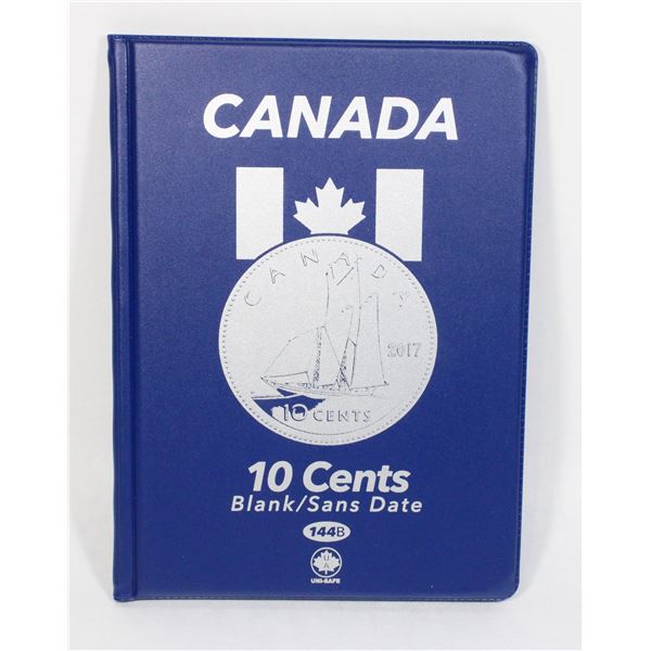 NEW UNI SAFE CANADA 10 CENT COIN FOLDER