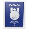 Image 1 : NEW UNI SAFE CANADA 10 CENT COIN FOLDER