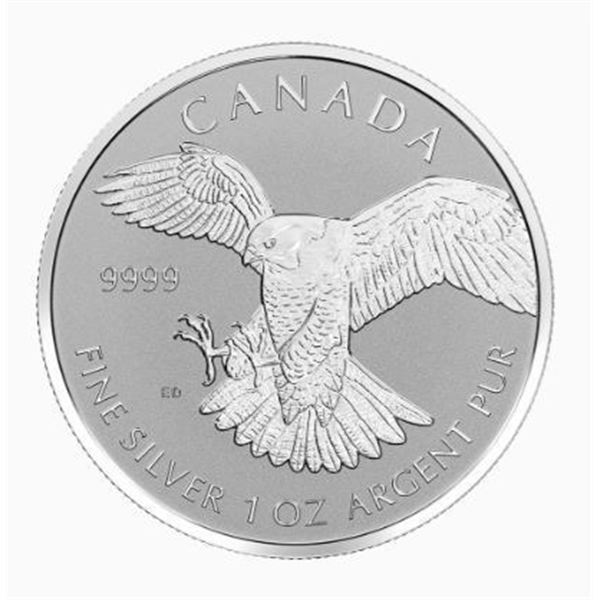 1 OZ 2018 BIRDS OF PREY REVERSE PROOF SERIES PEREGRINE FALCON