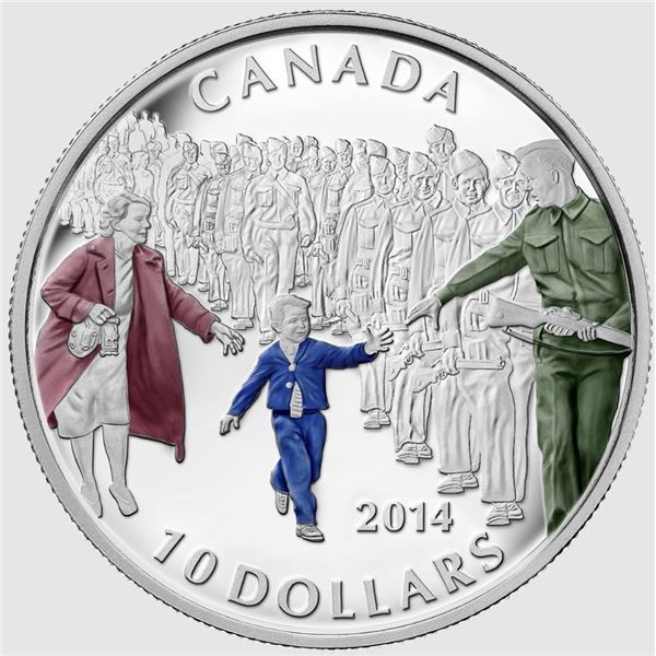 2014 1/2 OZ CANADA $10 WAIT FOR ME DADDY