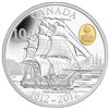 Image 1 : 2012 1/2OZ CANADA $10 WAR OF 1812-HMS SHANNON