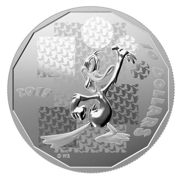 2015 1/2OZ CANADA $10 LOONEY TUNES DAFFY DUCK