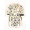 Image 1 : 5 OZ HAND POURED SKULL ART PEACE BY BEAVER BULLION